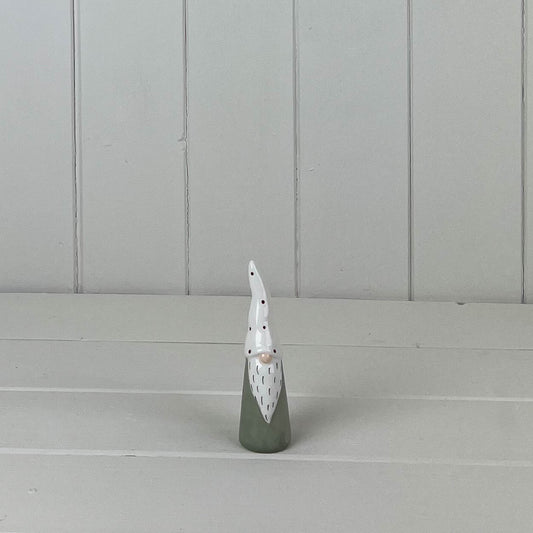 Small Green/White Ceramic Gonk