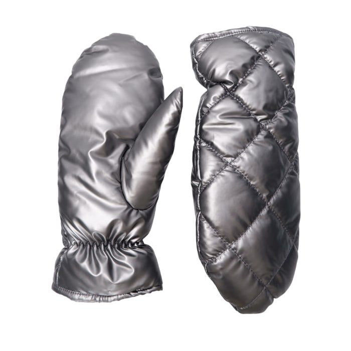 Quilted Mittens - Black Colour - Gun