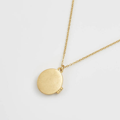 Fable England - Blue Tit Locket Necklace - Gold