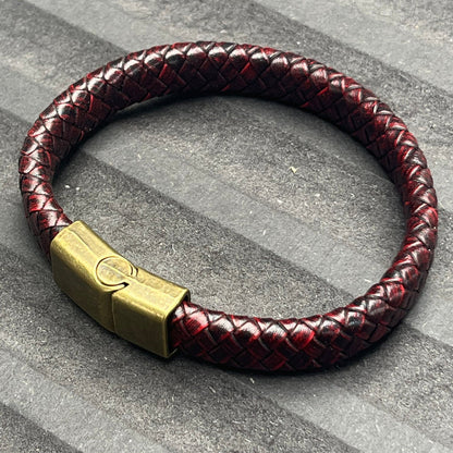 Sons Limited - Milan Leather Bracelet - Oxblood