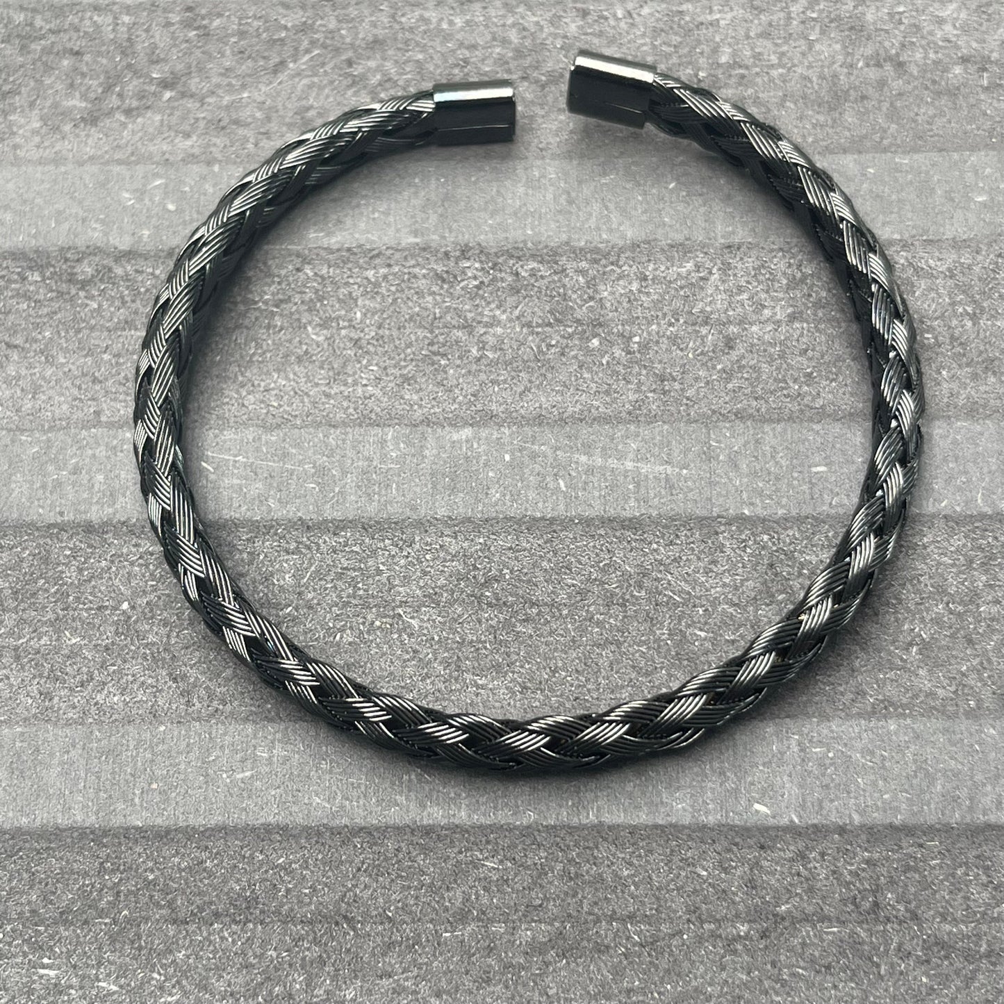 Sons Limited - Paris Plait Cuff Bracelet - Black