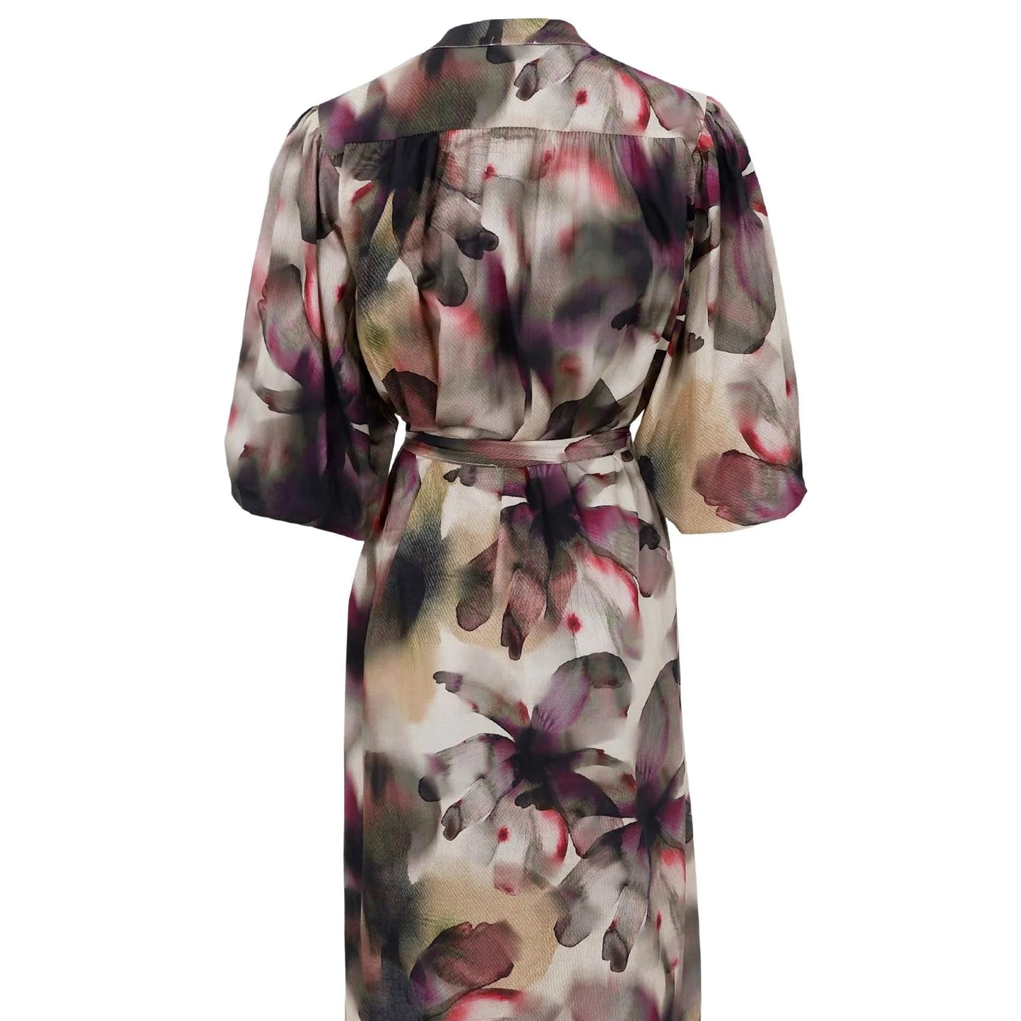 Black Colour Filora Dress - Plum Flower