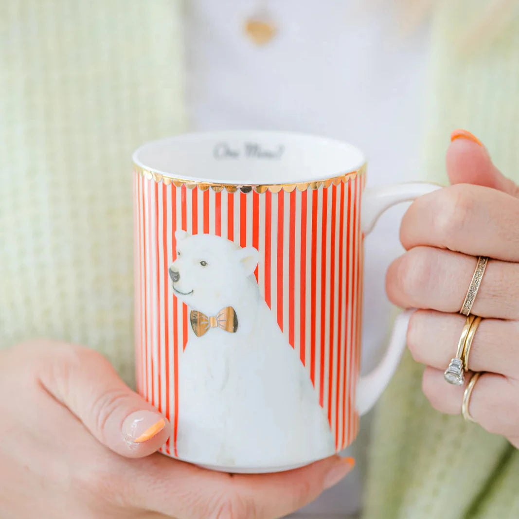 Yvonne Ellen - Patterned Christmas Polar Bear Mug