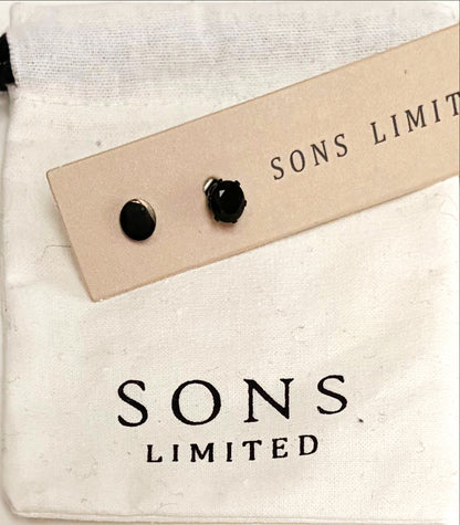 Sons Limited - Black Zircon Studs - Mixed Pairs