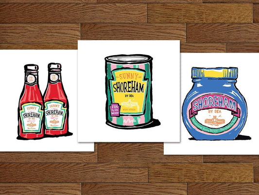 Three Shoreham Foody Prints 
