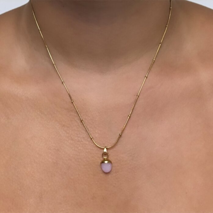 Black Flamingo - Dotty Necklace - Rose