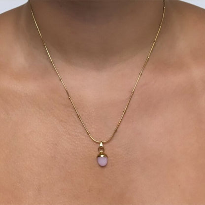 Black Flamingo - Dotty Necklace - Rose