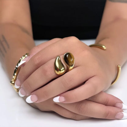 Black Flamingo - Tiger Ring