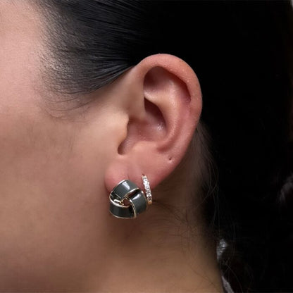 Black Flamingo - Knotty Studs - Dark Grey