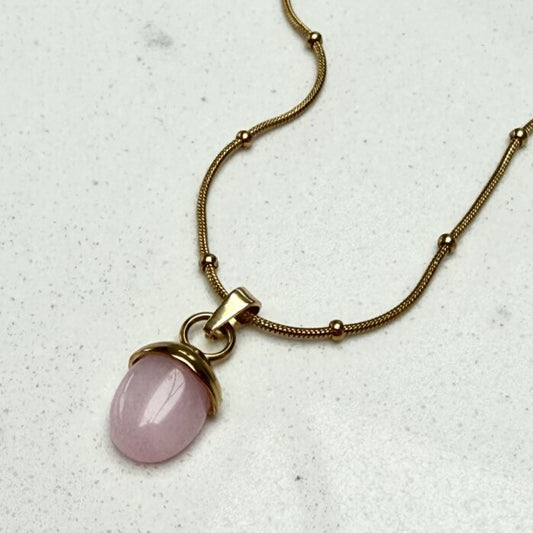 Black Flamingo - Dotty Necklace - Rose