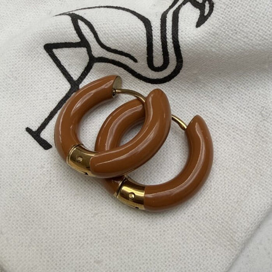 Black Flamingo - Ennie Hoops - Coffee