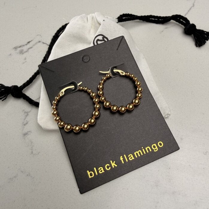 Black Flamingo - Bubbles Hoops