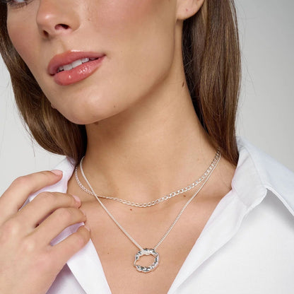 Ember Necklace in Silver - Tutti & Co.