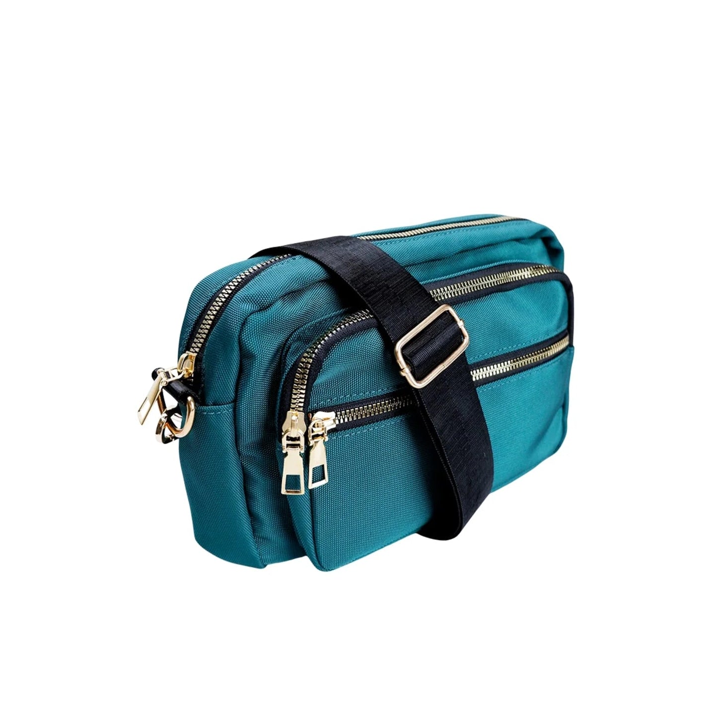 Black Colour - Vanda Crossover bag - Petrol Green