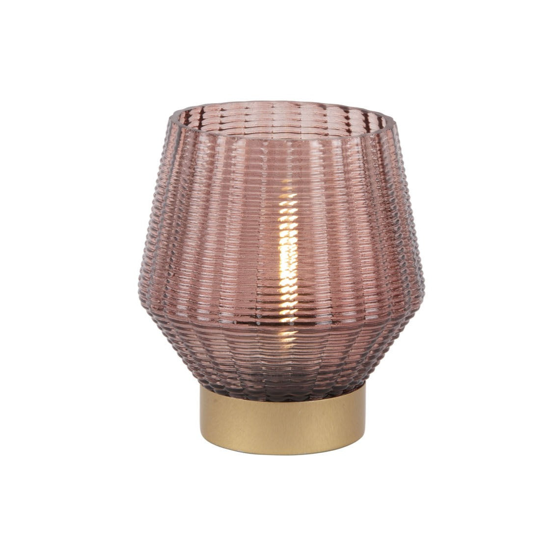 Battery LED light Cone Shaped small - Clay Brown