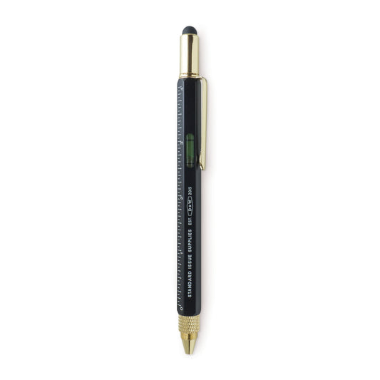 Black 6-in-1 Tool Multi Pen-black flamingo store