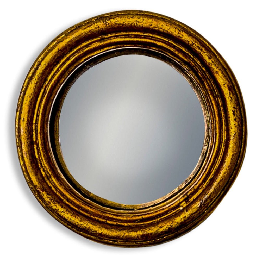 Antique Gold Framed Convex Mirrors -black flamingo store