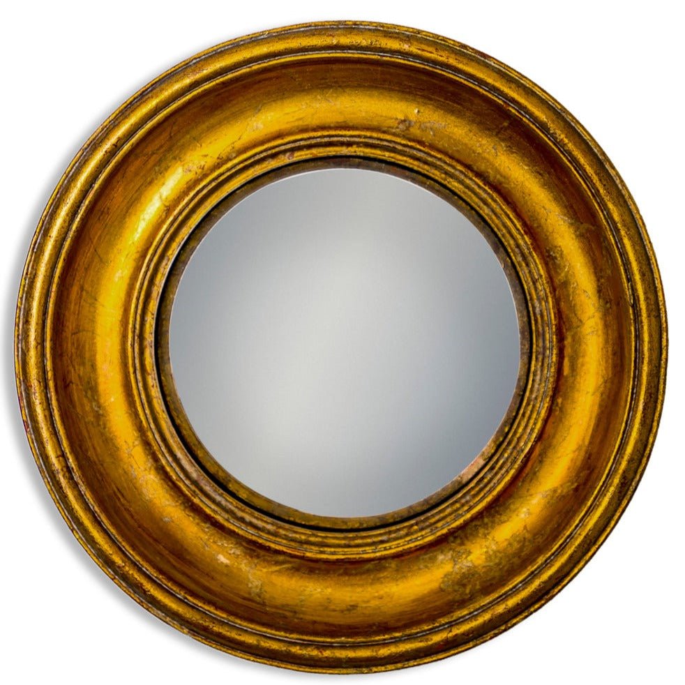 Antique Gold Framed Convex Mirrors -black flamingo store