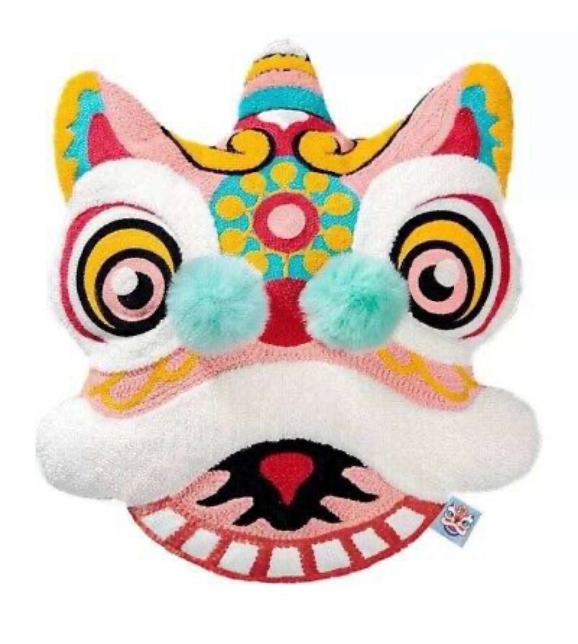 Dancing Lion Foam Filled Cushion - black flamingo store