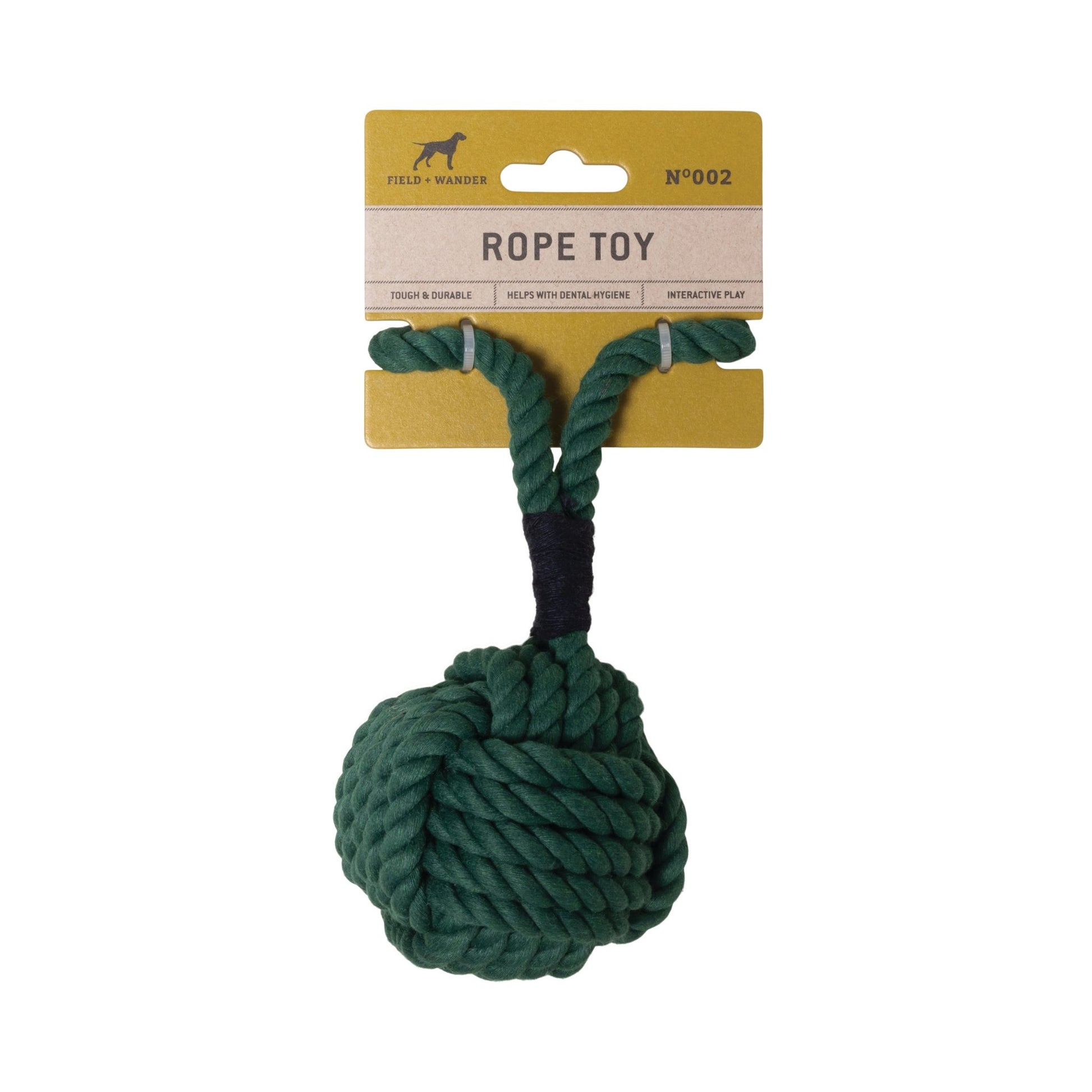 Durable Rope Dog Toy - Green-black flamingo store