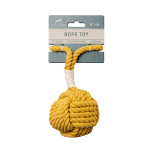 Durable Rope Dog Toy - Yellow - black flamingo store