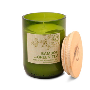 Eco Green Recycled Glass Candle - Various Scents - black flamingo store