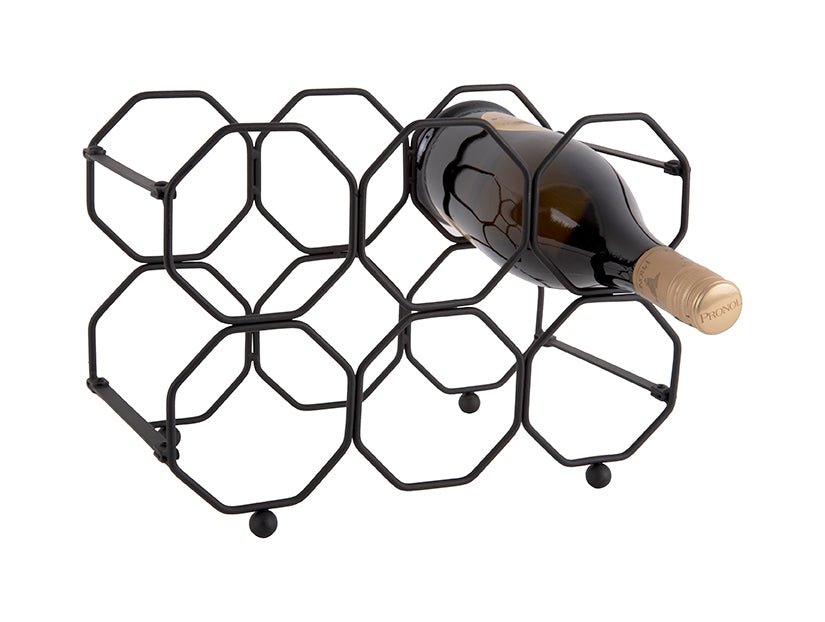 Foldable Wine Rack Honeycomb Shape - black flamingo store