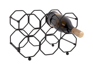 Foldable Wine Rack Honeycomb Shape - black flamingo store