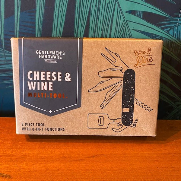 Gentlemen's Hardware Cheese & Wine 8-in-1 Multi Tool in gift box - black flamingo store