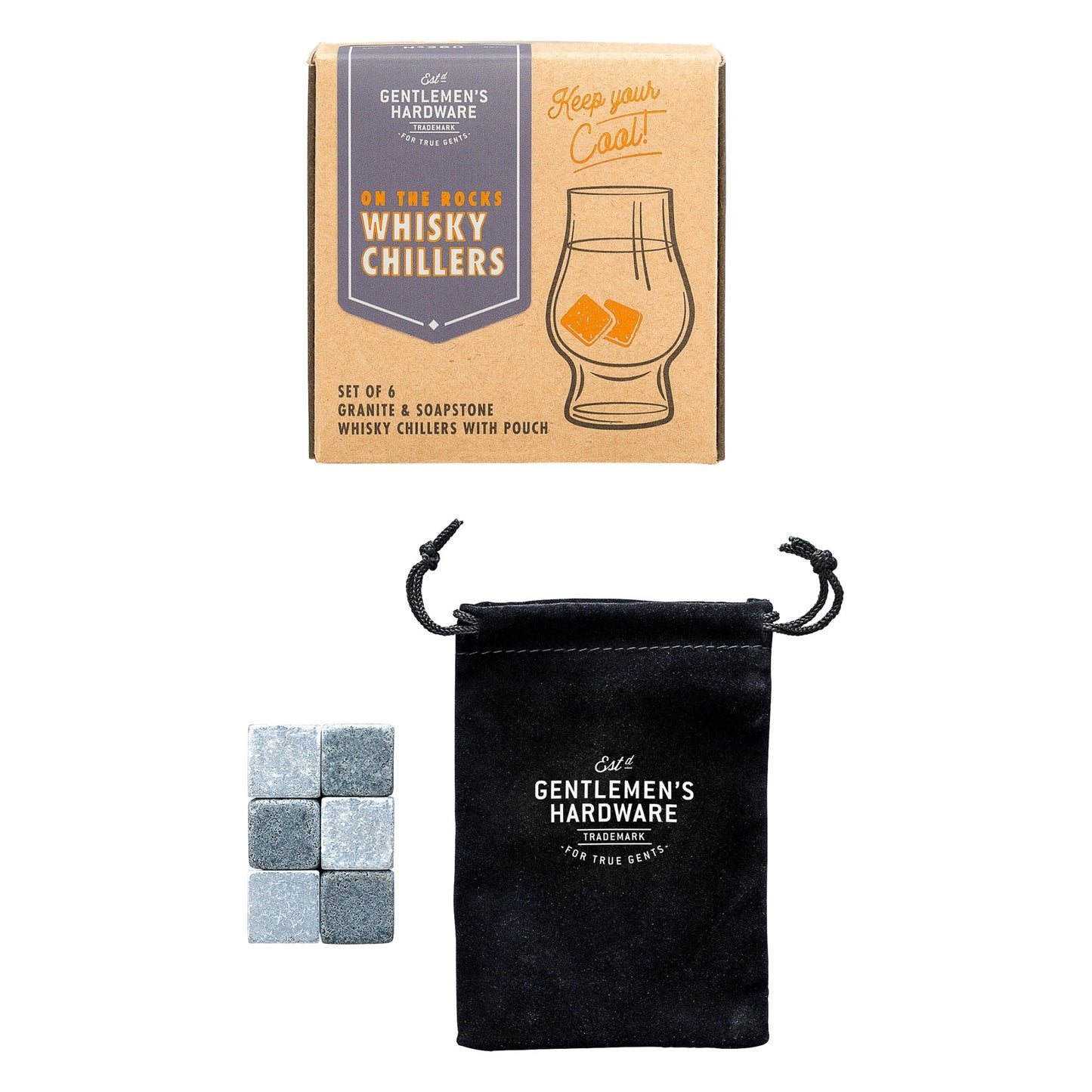 Gentlemen's Hardware Whisky Chillers - black flamingo store