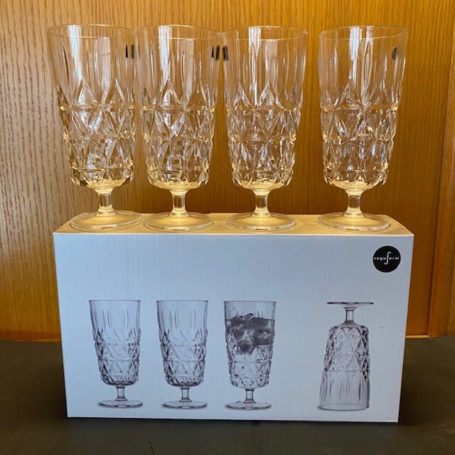 Gift boxed 4 Pack Picnic Wine Glasses - black flamingo store