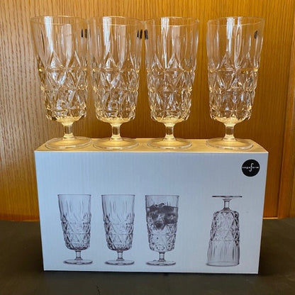 Gift boxed 4 Pack Picnic Wine Glasses - black flamingo store