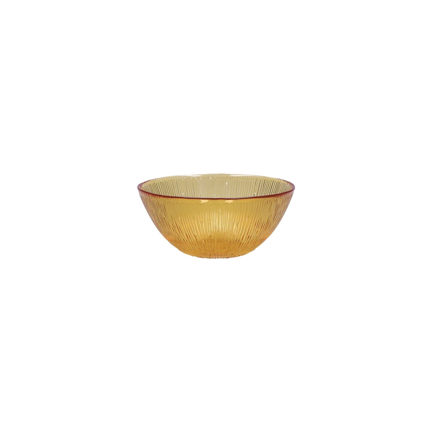 Glass Bowl in Amber 15 cm - black flamingo store