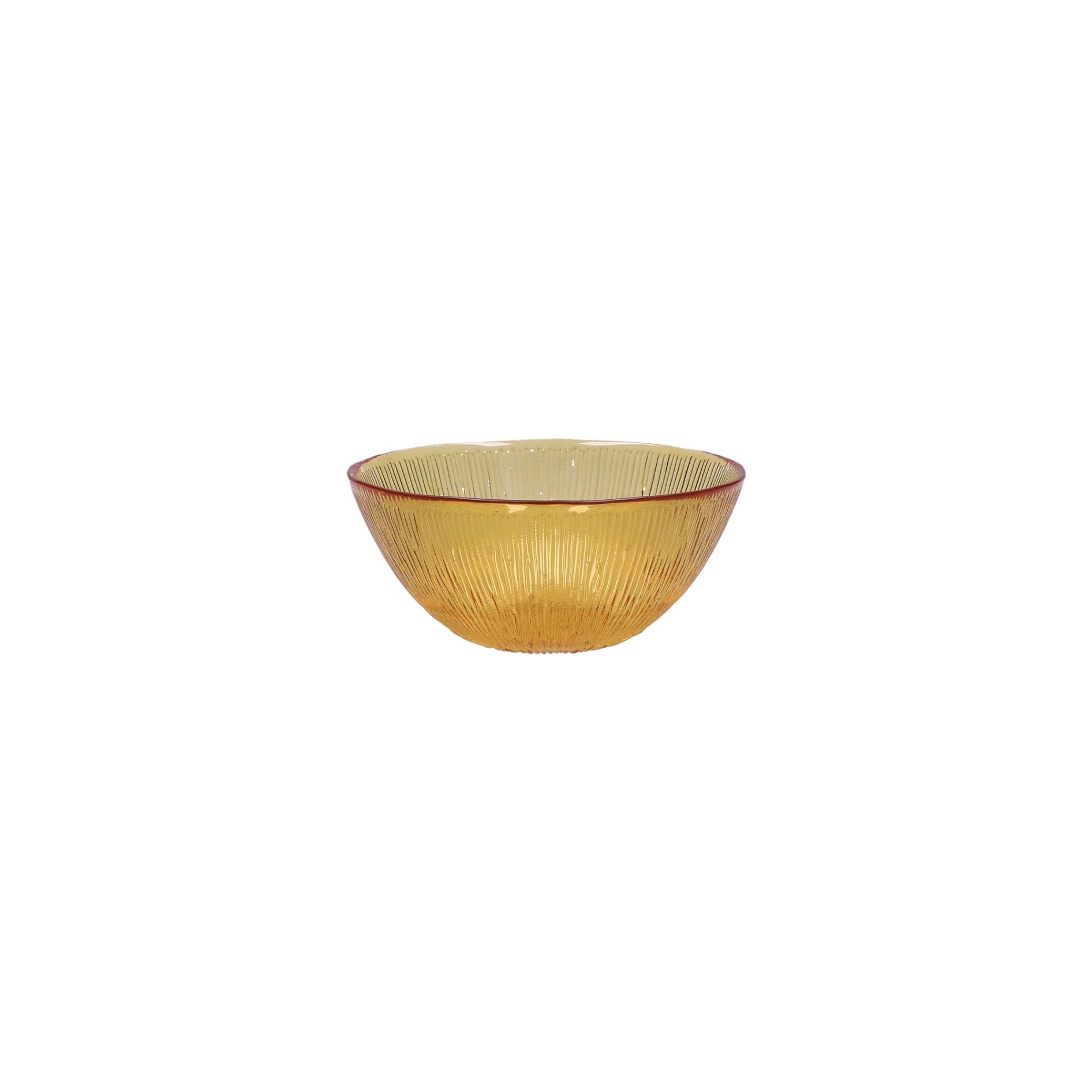 Glass Bowl in Amber 15 cm - black flamingo store