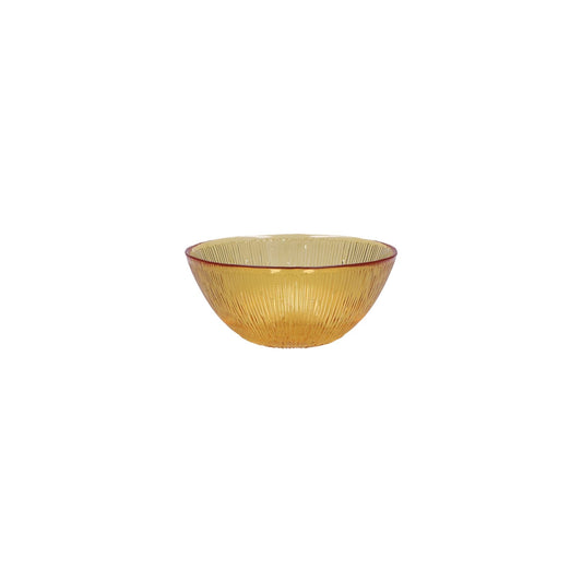 Glass Bowl in Amber 15 cm - black flamingo store