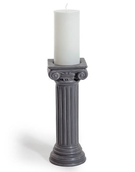 Ionic Column Ceramic Candle Holder - black flamingo store