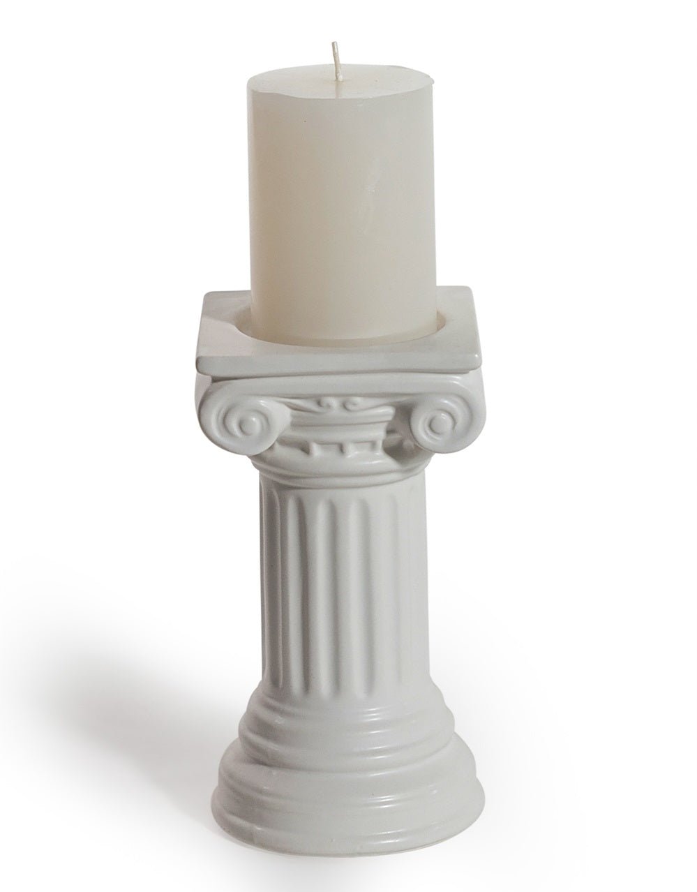 Ionic Column Ceramic Candle Holder - black flamingo store