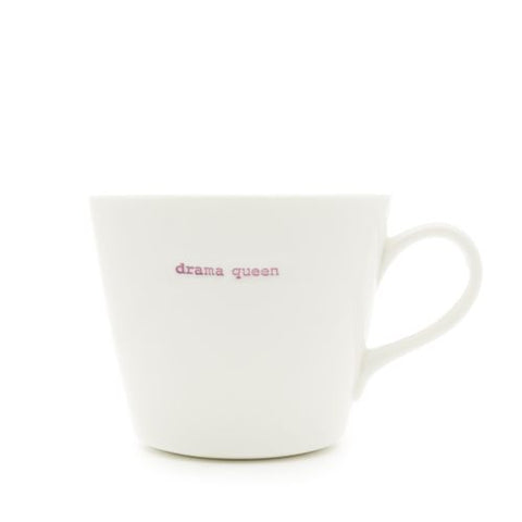 Keith Brymer Jones retro word range "drama queen" mug - black flamingo store