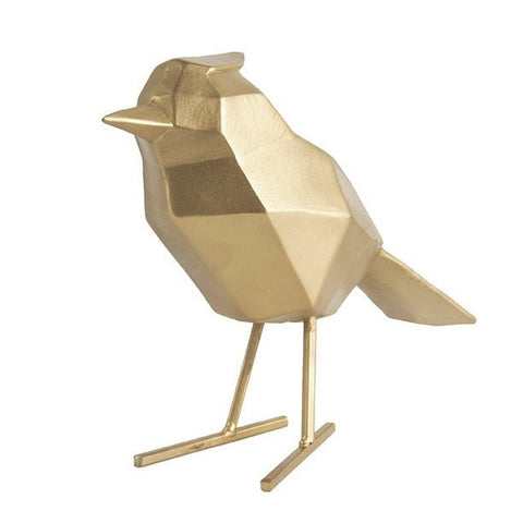 Large or Small Gold Bird Statue - black flamingo store