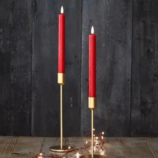 LED Chandelier Candles (red) box of 2 - black flamingo store