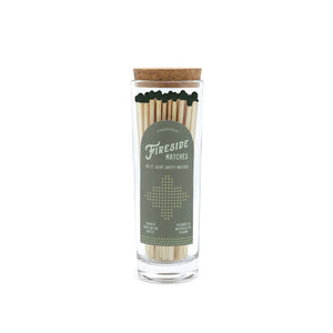 Paddywax Fireside Tall Safety Matches - Olive Green Tip - black flamingo store