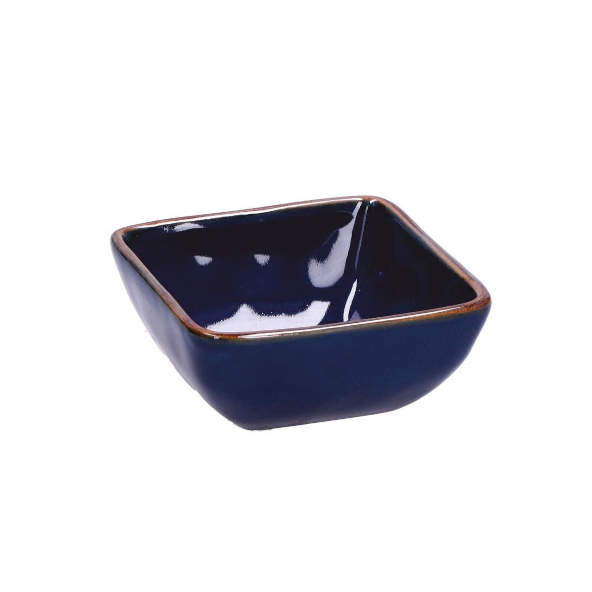ROSE & TULIPANI CONCERTO (Blue Indigo) small square tiny bowl 8cm - black flamingo store