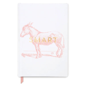 Smart Ass Hard Cover Notebook - black flamingo store