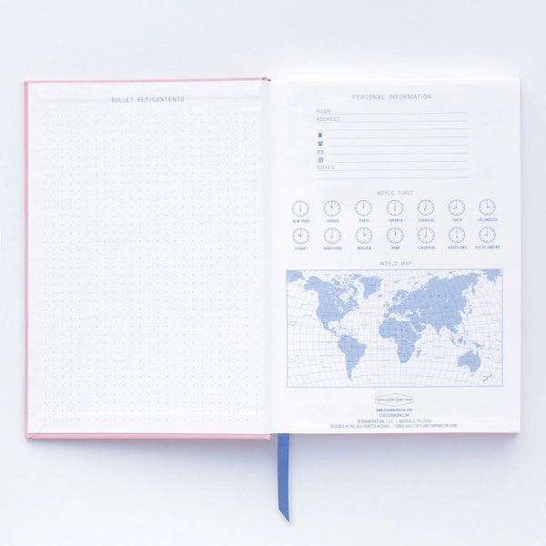 Winging It Hard Cover Notebook - black flamingo store